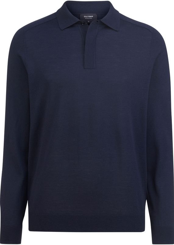 OLYMP - SIGNATURE - Tricotage - Nachtblauw - Tailored Fit