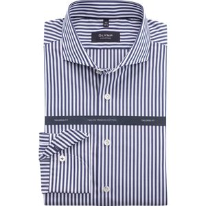 OLYMP - SIGNATURE - Overhemd - Nachtblauw - Tailored Fit