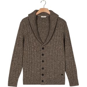 Thomas Maine Cardigan groen, Effen