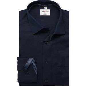 Marvelis Overhemd marine, Effen