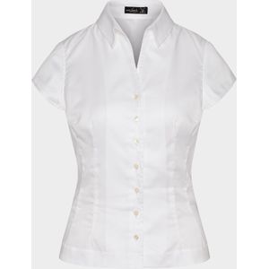van Laack Dames Overhemd wit, Effen