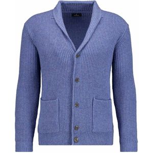 RAGMAN Cardigan blauw, Effen