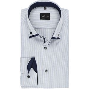 Venti Modern Fit Overhemd lichtblauw/wit, Gestreept