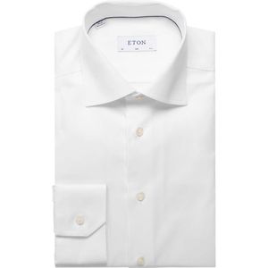 ETON Slim Fit Overhemd wit, Effen