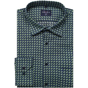 Marvelis Casual Overhemd groen, Motief