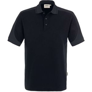 HAKRO 839 Polo shirt Korte mouw zwart/antraciet