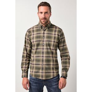 JP1880 Overhemd olijfgroen, Ruit