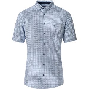 Redmond Casual Overhemd Korte mouw blauw