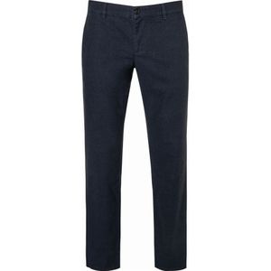 Alberto LOU-J Broek donkerblauw, Effen