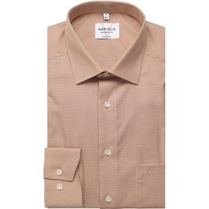 Marvelis Overhemd bruin, Vichy ruit