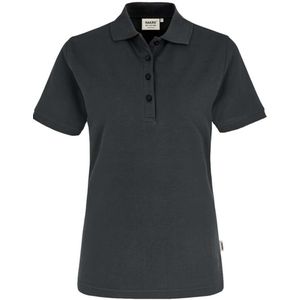 HAKRO Dames Poloshirt Koolstof, Effen