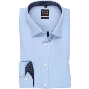 OLYMP Level Five Overhemd blauw, Effen