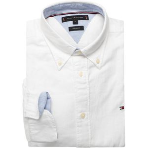 Tommy Hilfiger - Vrijetijdsoverhemd - Effen - Mix van Katoen en Linnen