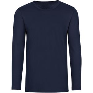 Trigema - Damesshirt - Navy - Lange Mouwen