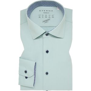 ETERNA - Performance - Overhemd - Groen - Lange Mouw - Kent Kraag