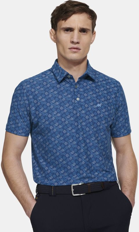 Meyer Polo shirt Korte mouw blauw
