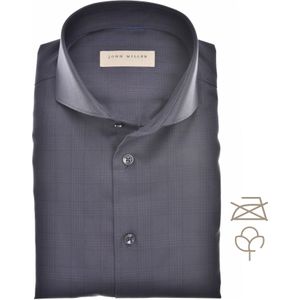 John Miller Overhemd donkerblauw, Effen