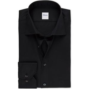 Stenströms Overhemd zwart, Effen