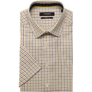 Leonardo by Jupiter Overhemd Korte mouw geel