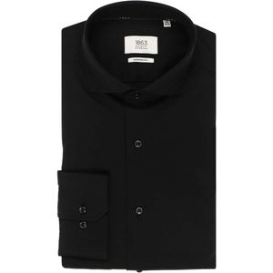 ETERNA 1863 Soft Tailoring Modern Fit Jersey shirt zwart, Effen