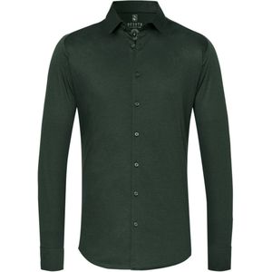 Desoto Jersey shirt donkergroen, Effen