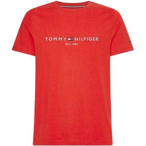 Tommy Hilfiger Slim Fit T-Shirt ronde hals Empire Vlam, Motief