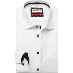 Marvelis Modern Fit Overhemd wit, Gestructureerd