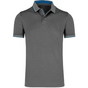 RAGMAN Modern Fit Polo shirt Korte mouw grijs