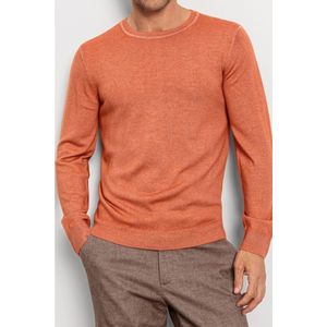 OLYMP Casual Trui ronde hals baksteenrood, Effen