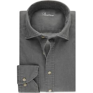 Stenströms Overhemd grijs, Effen