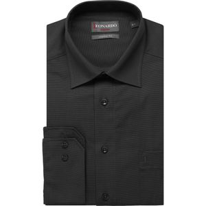 Leonardo by Jupiter Overhemd zwart, Effen