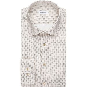 Seidensticker Overhemd grijs, Bedrukt