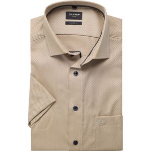 OLYMP Luxor Overhemd Korte mouw bruin