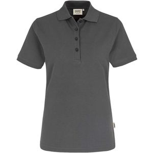 HAKRO 110 Regular Fit Dames Poloshirt grafiet, Effen