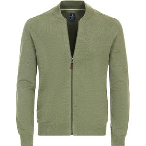 Redmond Casual Cardigan groen, Effen