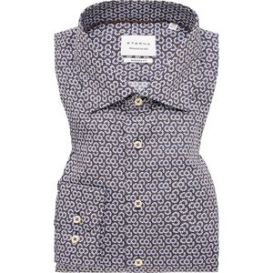 ETERNA Overhemd marine, Bedrukt