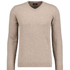 RAGMAN Gebreide trui V-halsbeige, Effen