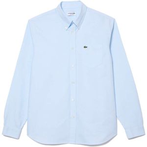 Lacoste Overhemd blauw, Effen