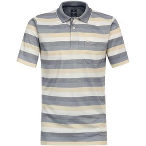 Redmond Casual Regular Fit Polo shirt Korte mouw blauw/bruin