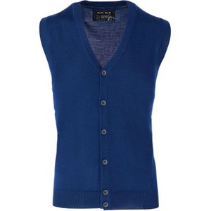 Marvelis Casual Gebreid vest kobalt, Effen