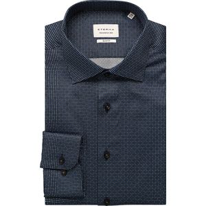 Eterna - Overhemd - Rookblauw - Slim fit - NON IRON (strijkvrij)