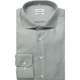 Seidensticker - Businessoverhemd - Lichtgroen - Shaped 1/1 Kentkraag Structuur