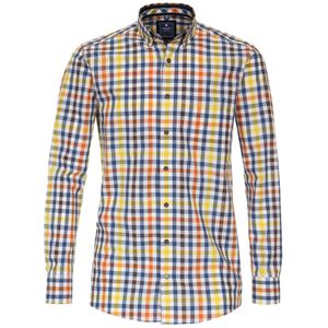 Redmond Casual Regular Fit Overhemd geel, Ruit