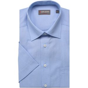 Leonardo by Jupiter Overhemd Korte mouw blauw