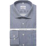 Seidensticker Overhemd lichtblauw, Bedrukt