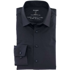 OLYMP Luxor Modern Fit Jersey shirt marine, Effen