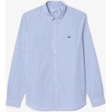 Lacoste Overhemd lichtblauw, Gestreept
