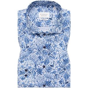 ETERNA Overhemd donkerblauw, Bedrukt