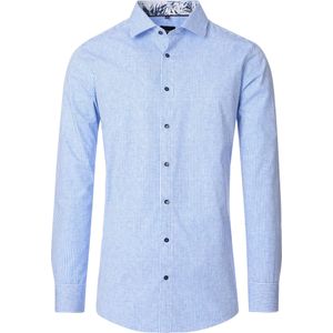 Venti Overhemd blauw, Gestreept