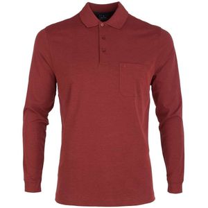 RAGMAN Soft Knit Regular Fit Poloshirt lange mouw , Effen